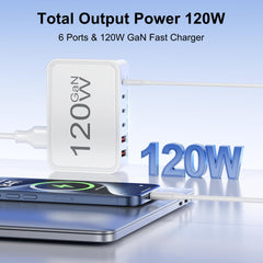 Topabol six-port USB-C charging hub supports fast charging and device variety.