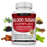 Toplux Blood Sugar Complex bottle for daily balance.