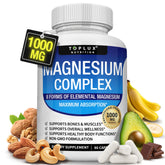 Toplux Magnesium Complex bottle showing eight-form blend for daily support.