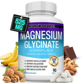 Toplux Magnesium Glycinate 525mg bottle for daily supplementation and easy absorption.