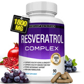 Toplux Resveratrol bottle front view highlighting the antioxidant complex