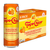 Topo Chico Sabores Tangerine Ginger can with real juice and mineral fizz