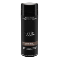 Toppik Hair Fibers medium brown 55g packaging blends with natural hair for thicker look