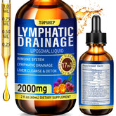 TOPSHEP Liposomal Lymphatic Drainage Drops bottle with 2000 mg blend for daily support