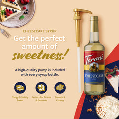 Torani coffee steamer with cheesecake syrup for creamy beverages