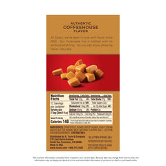 Torani Puremade Caramel Sauce pour depicts smooth drizzle for coffee toppings