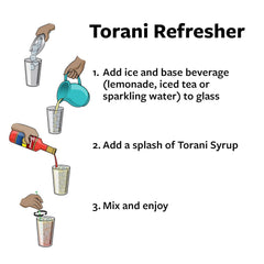 Torani Soda Shop Variety Pack Strawberry bottle enhances smoothies and lemonades