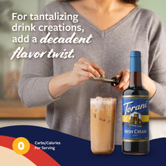 Cold brew cocktail featuring Torani Sugar Free Irish Cream syrup