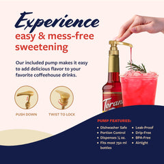 Torani Watermelon Syrup adds vibrant color to cocktails and mocktails.