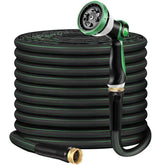 Torioweg garden hose 50ft with durable fabric exterior and thick inner tube for longevity.