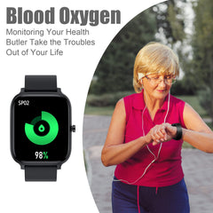 Torjalph I68 heart rate blood oxygen sleep monitor supports real-time insight.