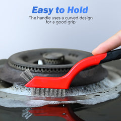 Toseery curved-handle design provides comfortable grip during scrubbing.