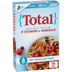 Total Breakfast Cereal whole grain flakes in a bowl for a nutritious morning