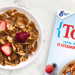 Total Breakfast Cereal sprinkled into yogurt for extra crunch