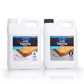 TotalBoat Table Top epoxy resin crystal-clear pour for bar tops and surfaces.