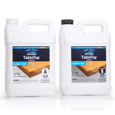 TotalBoat TableTop epoxy pour demonstrates crystal-clear coating for bar tops and tabletops.
