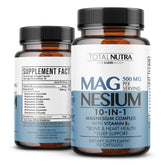 Total Nutra 10-in-1 Magnesium bottle highlighting comprehensive formula for daily wellness