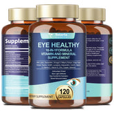 Totaria AREDS2 eye vitamins bottle pour shows easy daily dosage for eye support