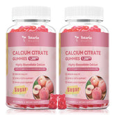 Totaria calcium citrate gummies 1200mg peach 2-pack for daily bone support