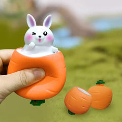 Totelux carrot stress toy—durable rubber easy to clean and reuse.