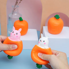 Totelux rabbit fidget toy—colorful carrot design for tactile play and sensory focus.