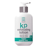 TOUCH Glycolic Acid Lotion bottle pour showing KP exfoliation action.