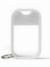 Touchland Frosted Sparkle case protecting the 1 oz bottle for easy access