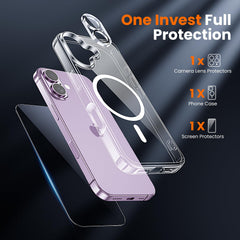 Toushion iPhone 17 case with MagSafe for easy wireless charging.