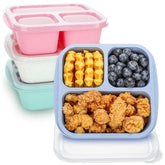 TOUWMX bento box for kids in four colors, perfect for school lunches.