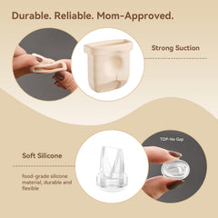 TOVVILD duckbill valve for eufy E10 compatibility supports steady milk flow.