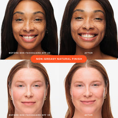 SOS FaceGuard used under makeup for seamless layering