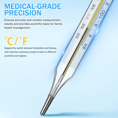 TOYANDONA glass temperature device with clear scale for quick health checks.