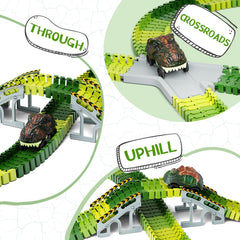 Toyk X-shape Crossroad piece for intersecting routes and dynamic tracks