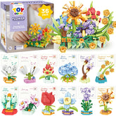 TOY Life tiny plants building blocks colorful display for creative play and learning