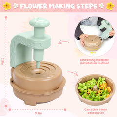 Toyly flower-pieces-and-centers to support fine motor skills during DIY bouquets.