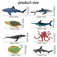 Toymany whale and dolphin figures for storytelling and display.