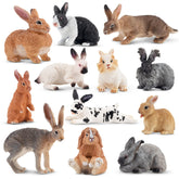 Toymany Easter bunny collection figures for cake toppers and festive desk decor.