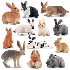 Toymany Easter bunny collection figures for cake toppers and festive desk decor.