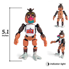 Toysvill chocolate Bonnie action figure showcases bold hues for shelf display