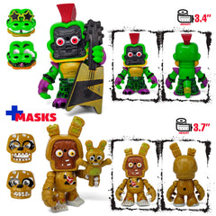 ToysVill FNAF Human Security figure with mask, adds intrigue to display and diorama scenes