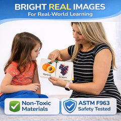TOYVENTIVE alphabet cards with real photos spark early literacy.