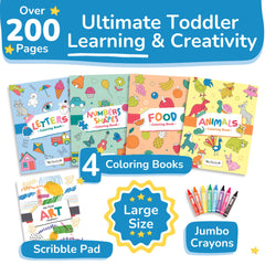 TOYVENTIVE chunky crayons with ergonomic grip for small hands and steady coloring