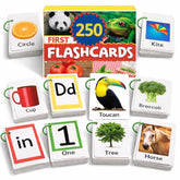 TOYVENTIVE flash cards with rings for easy handling and organization.