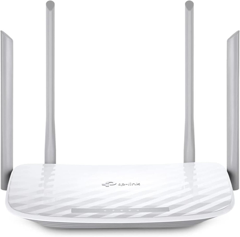 TP-Link Archer A54 router front view for a clean home setup