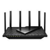 TP-Link Archer AXE75 front view highlighting design for the living room