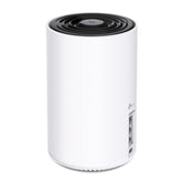 TP-Link Deco XE75 with 6 GHz band backhaul for stable mesh.