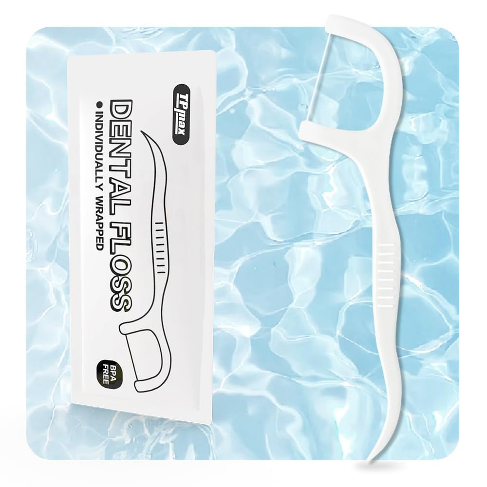 TPmax dental flosser individually wrapped for hygienic travel