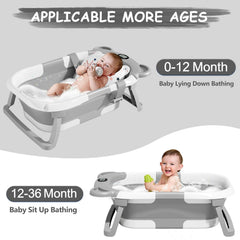 TPN baby bath cushion with safety belts securing baby securely