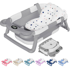 TPN collapsible baby bathtub folded for compact storage and space saving