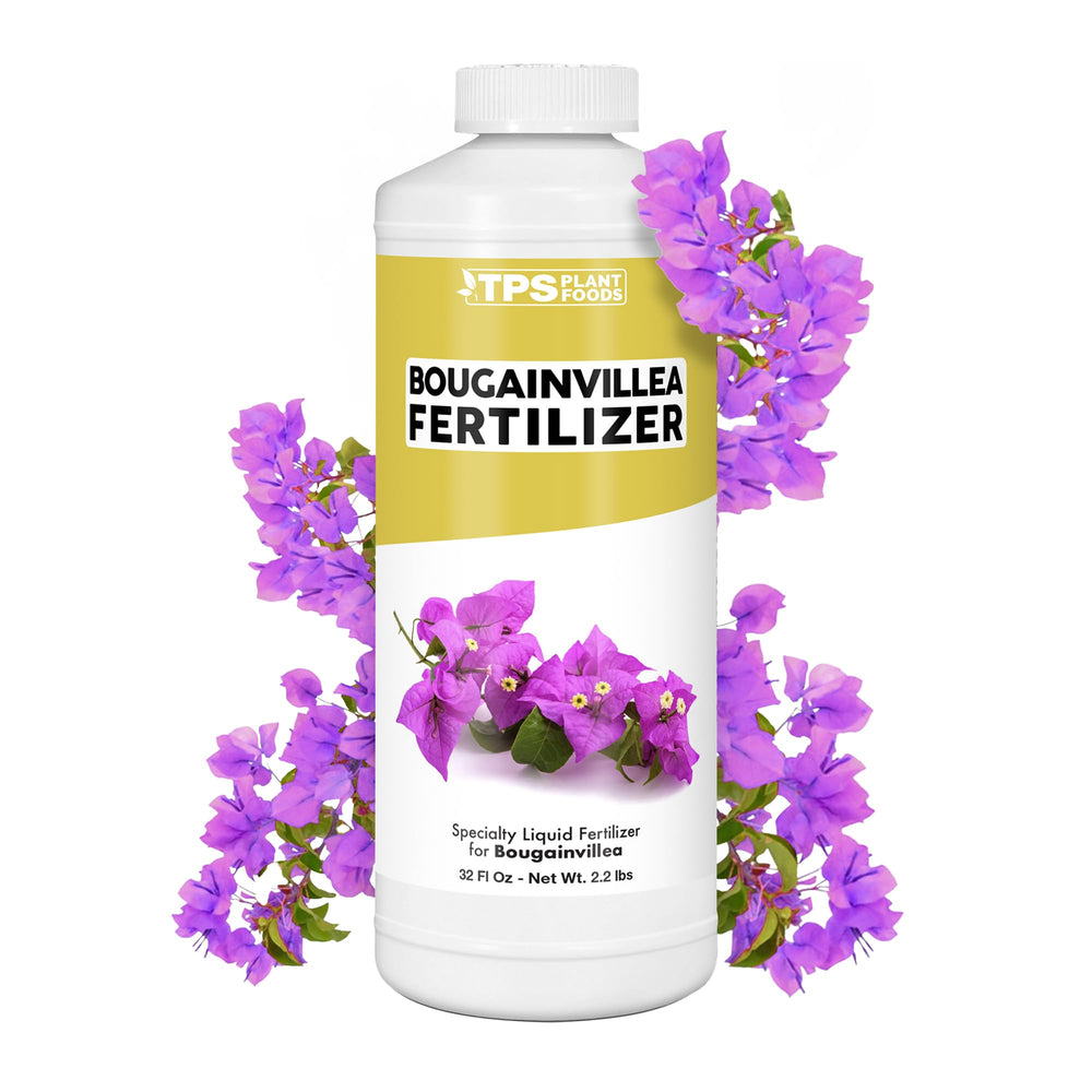 TPS NUTRIENTS Bougainvillea fertilizer bottle for vibrant growth and blooms.